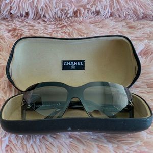 Vintage Black Square Chanel Sunglasses
